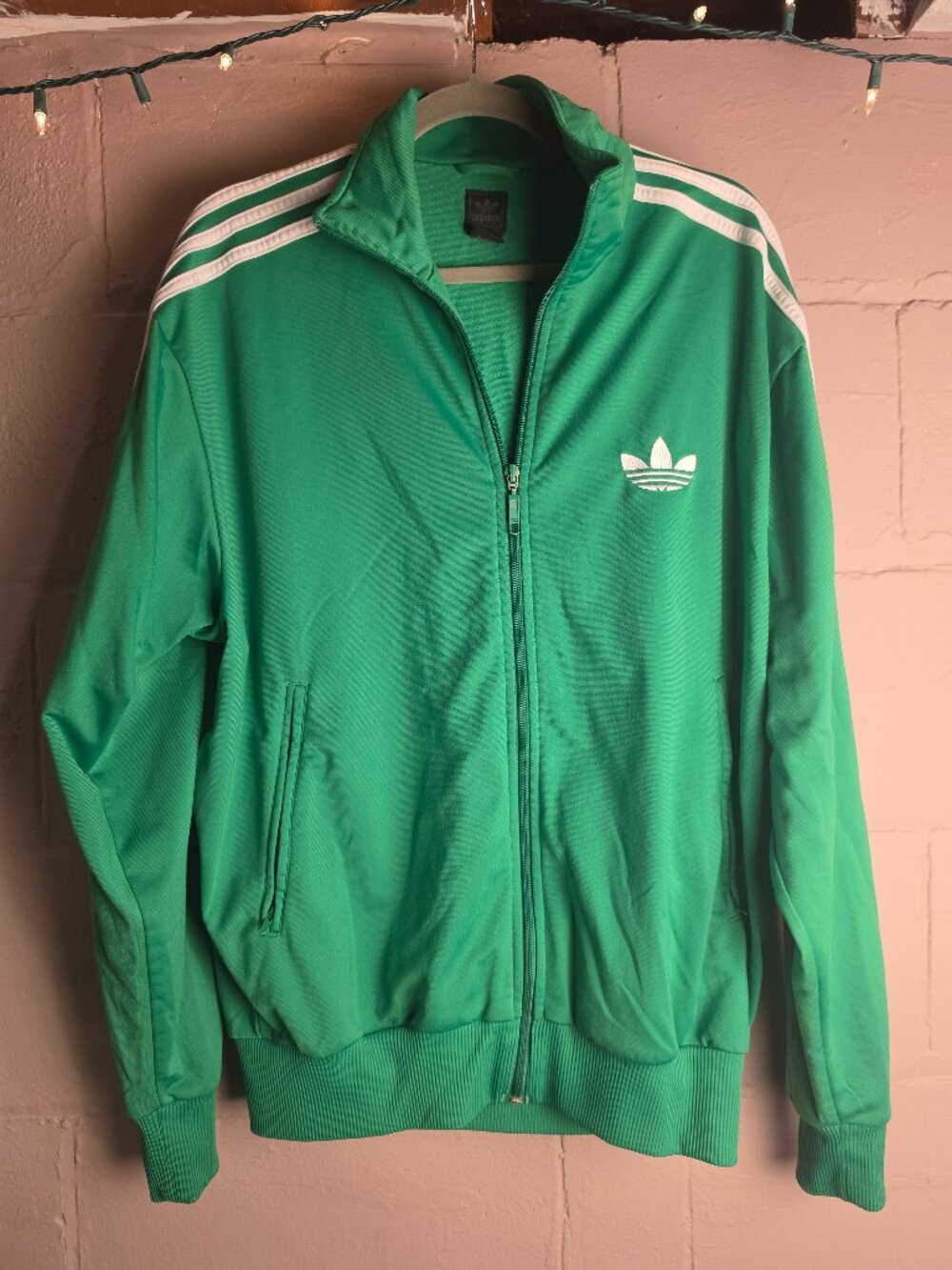 📌 Vintage Adidas Originals Firebird Green Track Jacket L - Picture 3 of 8